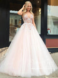 Gorgeous V-neck Long Prom Dress Backless Lace Formal Dresses ARD2395-SheerGirl