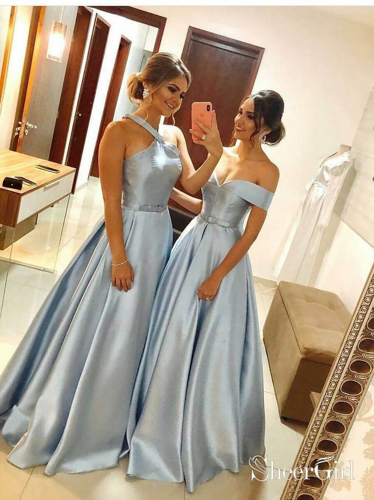 Halter Plus Size Long Mismatched Bridesmaid Dresses ARD1897 Halter Plus Size Long Mismatched Bridesmaid Dresses ARD1897