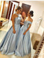 Halter Plus Size Long Mismatched Bridesmaid Dresses ARD1897