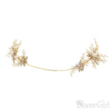 Hand-Wired Gold Bridal Headband with Crystals and Pearls ACC1093-SheerGirl