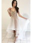 High Low Organza Beaded Prom Dresses Elegant Shiny Formal Evening Dress ARD1533