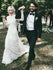 High Neck See Through Rustic Lace Wedding Dresses Vintage Sheath Wedding Dress AWD1244-SheerGirl