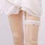 High Stretch Ivory Bridal Garter Wedding Garters with Bow ACC1020