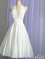 Krátké šaty slonoviny A-line Levné společenské šaty Halter ARD2422 