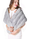 Ivory Bridal Wraps Faux Fur Winter Bridal Wrap WJ0004-SheerGirl