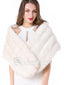 Ivory Bridal Wraps Faux Fur Winter Bridal Wrap WJ0004