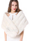 Ivory Bridal Wraps Faux Fur Winter Bridal Wrap WJ0004-SheerGirl