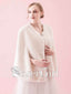Ivory Faux Fur Birdal Wraps Short Wedding Capes for Winter WJ0008