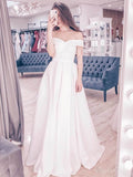 Ivory Formal Prom Dresses Off The Shoulder Prom Dresses ARD2313-SheerGirl