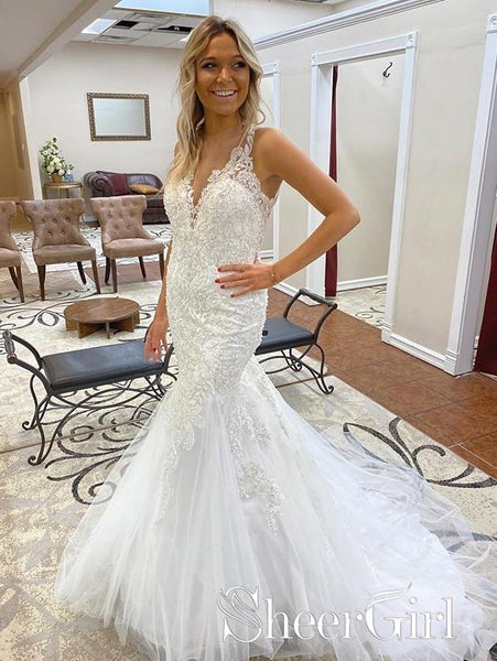 Ivory Halter Neck Racer Back Lace Wedding Gown Appliqued Mermaid Wedding Dress AWD1708 Ivory Halter Neck Racer Back Lace Wedding Gown Appliqued Mermaid Wedding Dress AWD1708