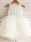 Ivory Lace Bodice Tulle Cute Flower Girl Dresses ARD1231
