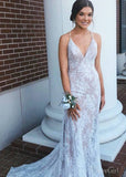 Ivory White Mermaid Prom Dresses Sweep Train Formal Dresses ARD2323-SheerGirl