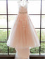 Krajka nášivka Blush Pink Svatební šaty Levné Svatební šaty ARD1432 