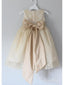 Vestidos de niña de flores de encaje con lazo Vestido de niña de flores rústico barato ARD1296 