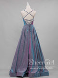 Lace Up Back Prom Dress A Line Sparkly Prom Gown ARD2490B-SheerGirl