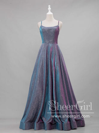 Lace Up Back Prom Dress A Line Sparkly Prom Gown ARD2490B-SheerGirl