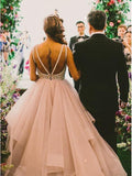 Lace Vintage Wedding Dresses Ruffle Skirt Organza Princess Wedding Dresses AWD1046-SheerGirl