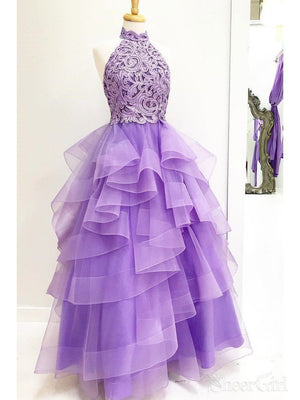 Lavender Ball Gown Prom Dresses Halter Quinceanera Dress ARD2230-SheerGirl