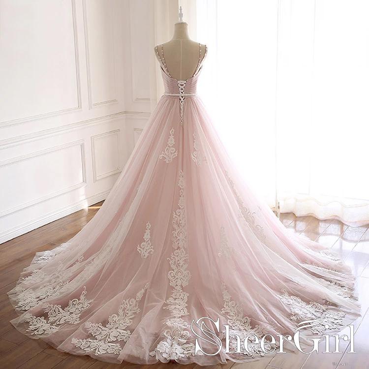 Light Pink Tulle Iovry Appliqued Quinceanera Dress Sweet Heart Neckline Cathedral Train Wedding Dress AWD1705 Light Pink Tulle Iovry Appliqued Quinceanera Dress Sweet Heart Neckline Cathedral Train Wedding Dress AWD1705