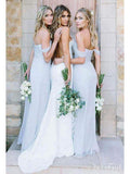 Long Cheap Mismatched Bridesmaid Dresses Mermaid Off Shoulder Bridesmaid Dress PB10032-SheerGirl