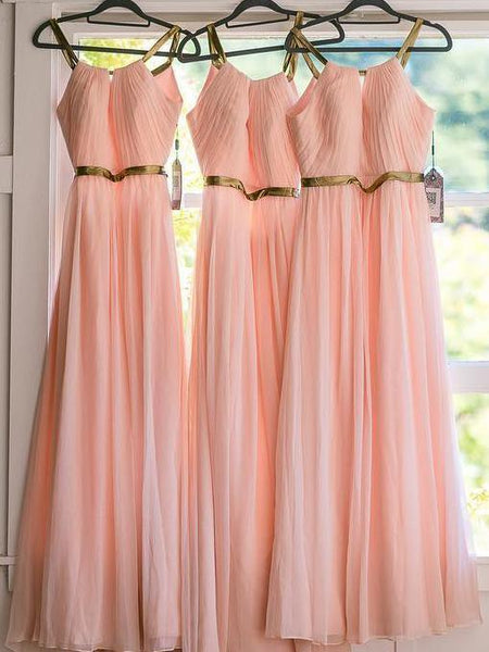 bridesmaid dress dusty rose Dusty Rose Lace Cap Sleeves Chiffon A-line Slit Bridesmaid Dress main image 0