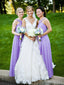 Long Lavender Bridesmaid Dresses Maxi Chiffon Cheap Bridesmaid Dresses with Sash ARD1193