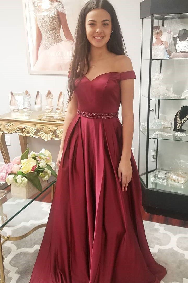satin porn dress Long Sexy V-neck Cross Back Satin Prom Dresses