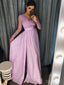 Long Sleeve Lace Prom Dresses See Through Thigh Split Evening Gowns ARD1442