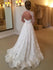 Long Sleeve Modest Lace Wedding Dresses High Neck Backless Ivory Wedding Dresses AWD1091-SheerGirl