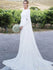 Long Sleeve Sheath Wedding Dresses Simple Modest Country Wedding Dress AWD1274-SheerGirl