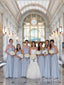 Long Tulle Summer Plus Size Bridesmaid Dresses Semi-Formal Dresses PB10104