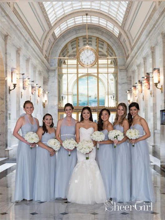 Long Tulle Summer Plus Size Bridesmaid Dresses Semi-Formal Dresses PB10104-SheerGirl