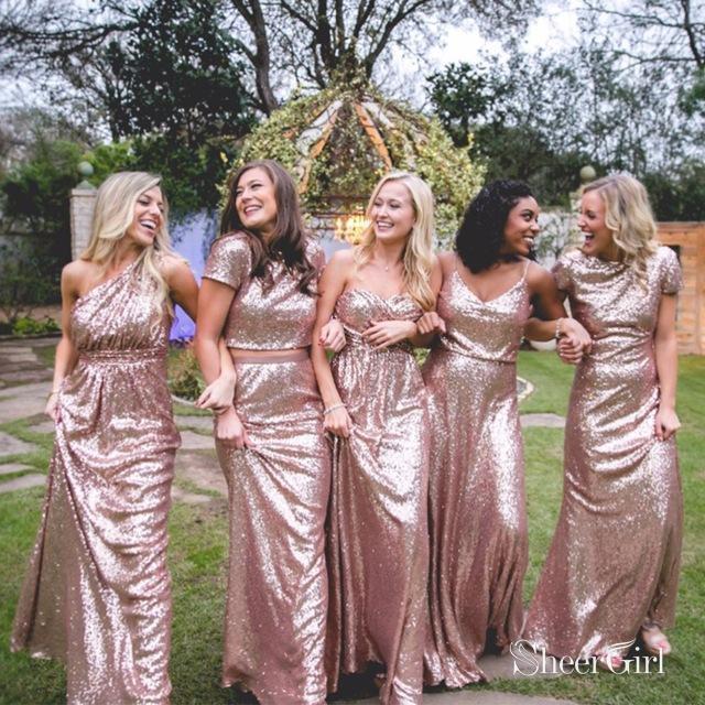 Amazon.com: Gold Sequin Bridesmaid Dresses Off The Shoulder Mermaid Bridesmaid  Dresses for Wedding Black Size 2 : Clothing, Shoes & Jewelry