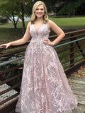 Modest Sleeveless Lace Prom Dresses Long Formal Dresses ARD2174-SheerGirl