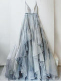Modest Spaghetti Strap Prom Dresses Chiffon Formal Prom Dresses ARD2328-SheerGirl
