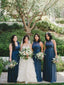 Navy Blue Plus Size Mismatched Bridesmaid Dresses Long Tulle Bridesmaid Dress ARD1194