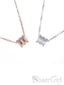 New Arrival! 925 Silver Accessories Delicate Chain Roll Shinning Pendent Necklace NC3002