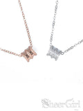 New Arrival! 925 Silver Accessories Delicate Chain Roll Shinning Pendent Necklace NC3002-SheerGirl