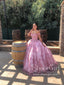 Srdíčkový výstřih Sparkly Quinceanera Šaty s nášivkou na ples ARD2634 