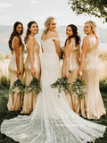 Off The Shoulder Ivory/White Mermaid Wedding Dresses Lace Wedding Gowns AWD1807-SheerGirl