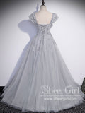 Off The Shoulder Sweetheart Neckline Corset Back Sparkly Prom Gown ARD2677-SheerGirl