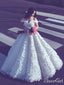 Off the Shoulder Ball Gown Lace Wedding Dersses Vintage Bridal Dress AWD1429