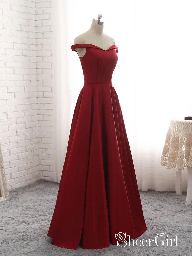 beautiful red bridesmaid dresses Dark Burgundy Red Bridesmaid Dresses