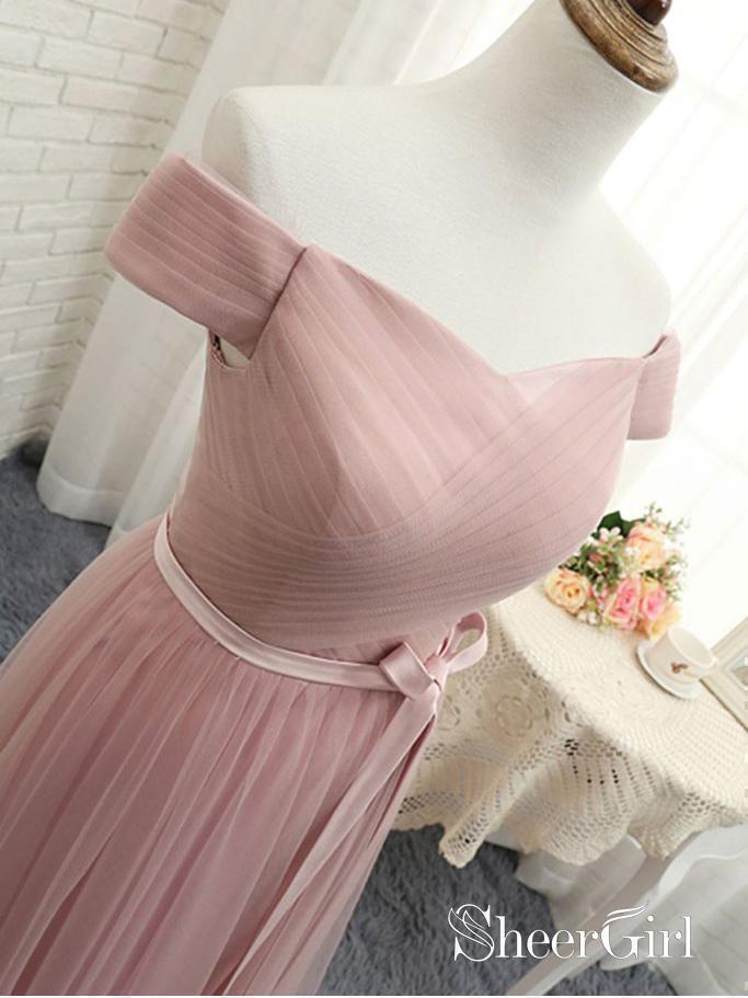 Off the Shoulder Dusty Rose Formal Dresses Plus Size Materity Evening Ball Gowns SheerGirl Off the Shoulder Dusty Rose Formal Dresses Plus Size Materity Evening Ball Gowns SheerGirl