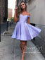 Off the Shoulder Homecoming Dresses Cheap Royal Blue Short Prom Dress ARD1318
