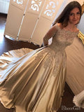 Off the Shoulder Quinceanera Dress Long Sleeve Lace Ball Gown Prom Dresses ARD2029-SheerGirl