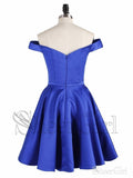 Off the Shoulder Royal Blue Homecoming Dresses Graduation Dress ARD1460-SheerGirl
