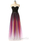 Ombre Evening Gowns Women's Elegant Dress Sweetheart Long Prom Dresses ARD3148
