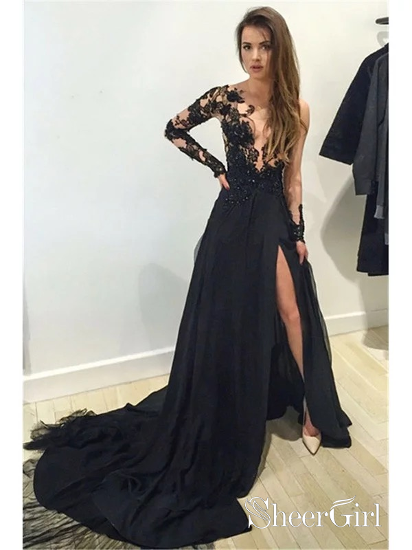 black gala dresses Petite Long Black Formal Dress: R&M Richards 3253P Black/Nude / 4P