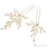 Pearl and Crystal Sprig Gold Hairpins Set ACC1136-SheerGirl